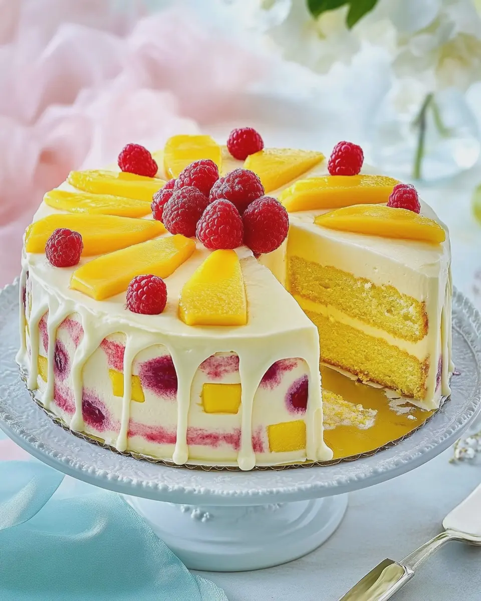 Mango-Himbeer-Torte mit weißer Schokolade: Irresistibly Indulgent Delight!