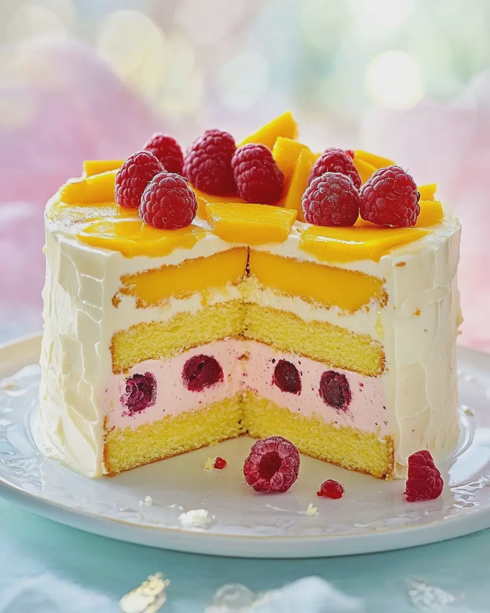 Mango-Himbeer-Torte mit weißer Schokolade: Irresistibly Indulgent Delight! 7