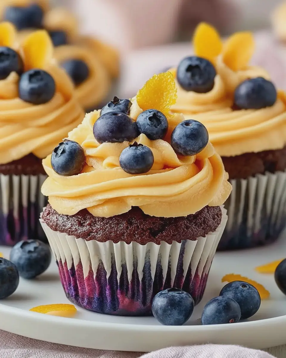 Blaubeer-Cupcakes mit Orangen-Frosting: Irresistibly Zesty Bliss 7