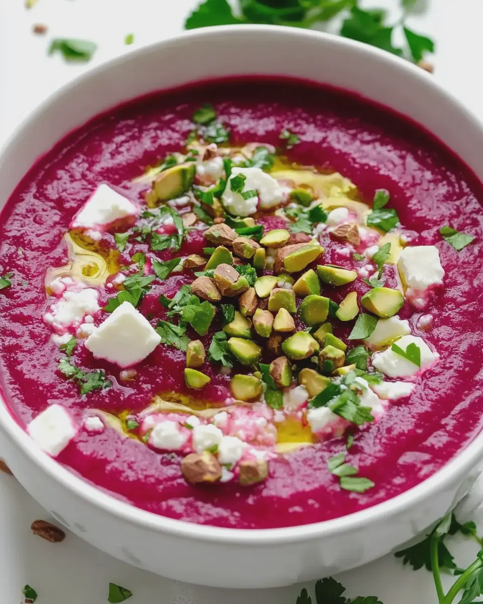 Rote Bete Gazpacho Rezept mit Feta & Pistazien: A Bold Twist! 6