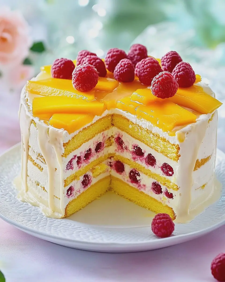 Mango-Himbeer-Torte mit weißer Schokolade: Irresistibly Indulgent Delight! 5 jjjncbgsduucriwqocii