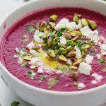 Rote Bete Gazpacho Rezept mit Feta & Pistazien First Image First Image
