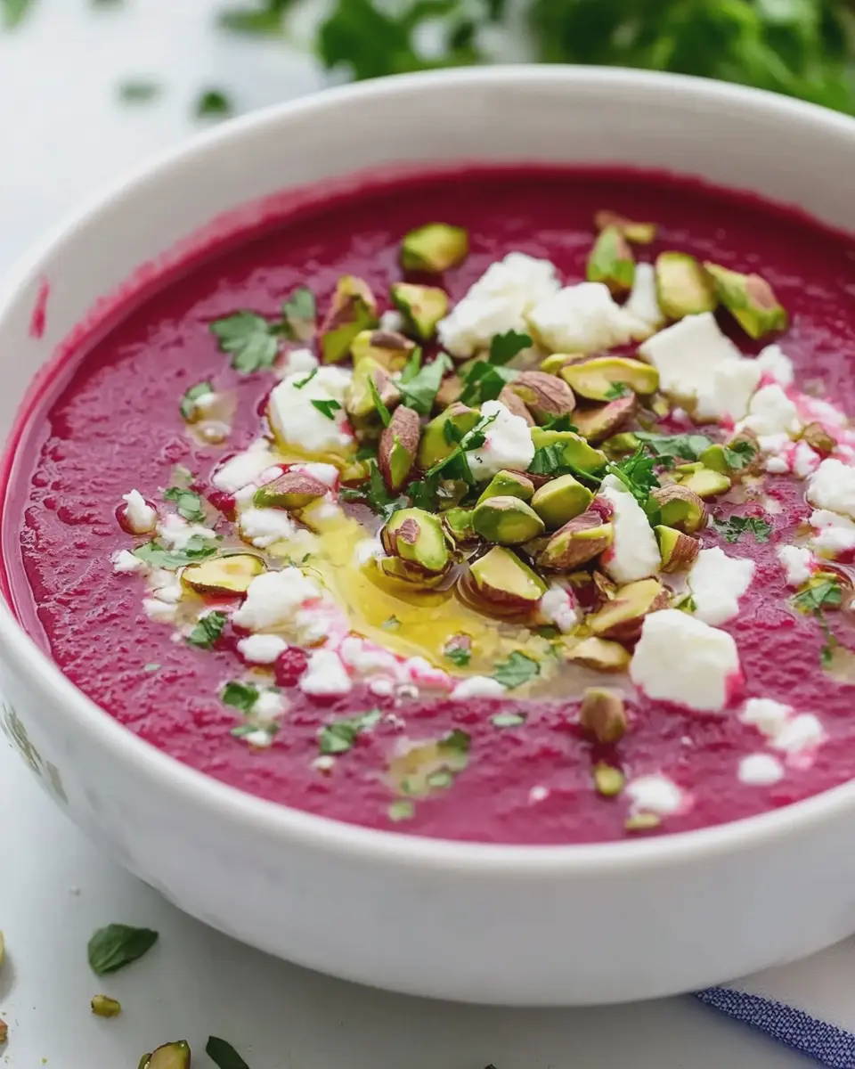 Rote Bete Gazpacho Rezept mit Feta & Pistazien: A Bold Twist!