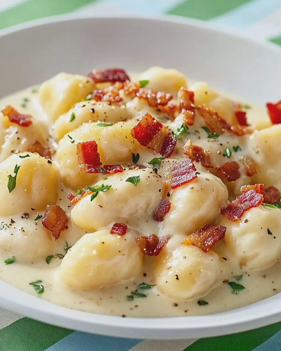 Gnocchi in Würzrahm mit Speck: Indulgent Comfort in Every Bite