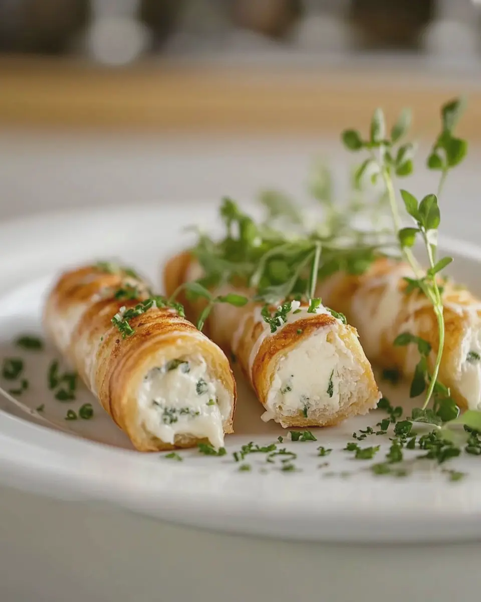 Käseschaumrollen mit frischen Kräutern: Irresistibly Cheesy Delights