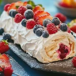 Pavlova-Rolle mit Beeren First Image First Image