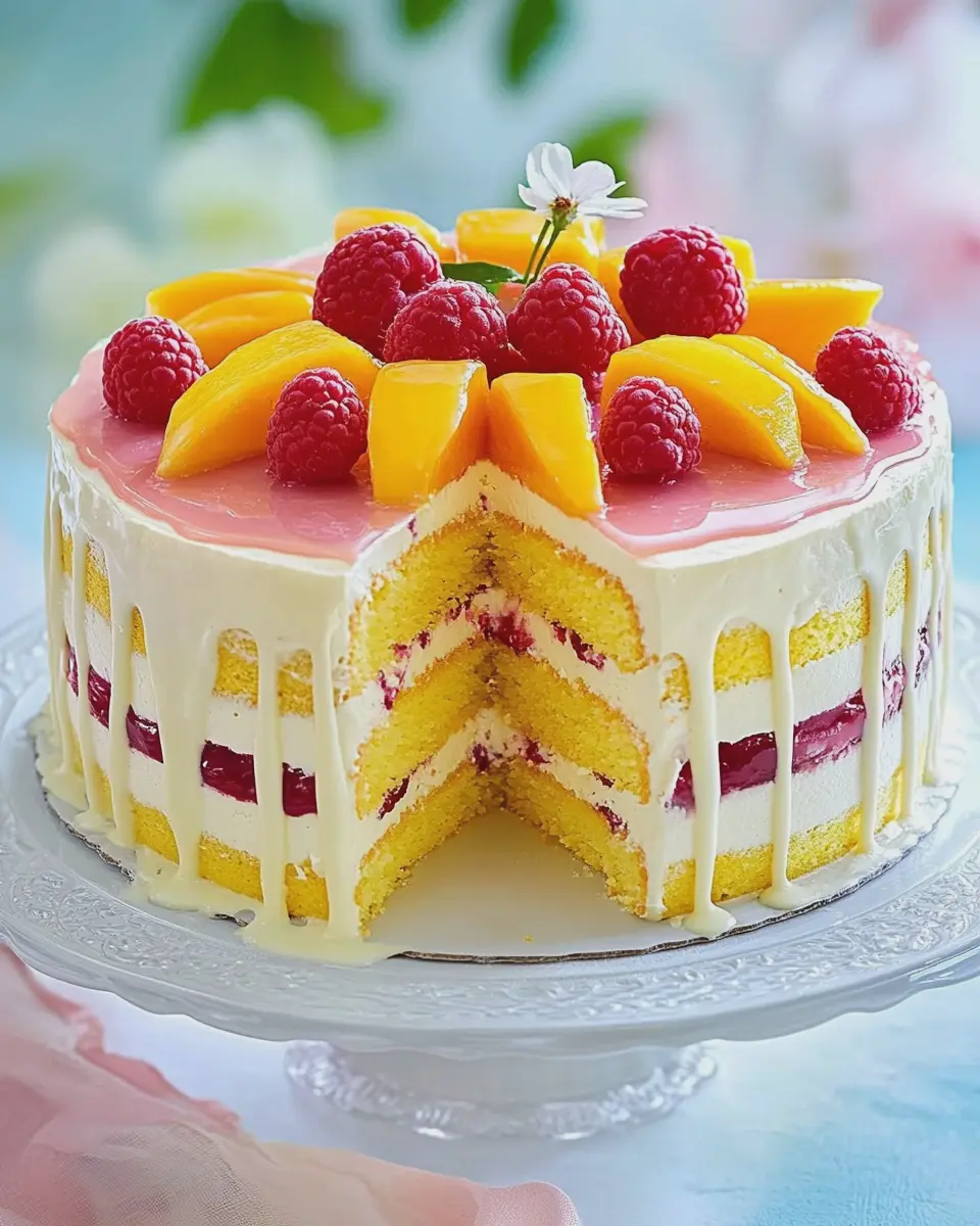 Mango-Himbeer-Torte mit weißer Schokolade: Irresistibly Indulgent Delight! 6