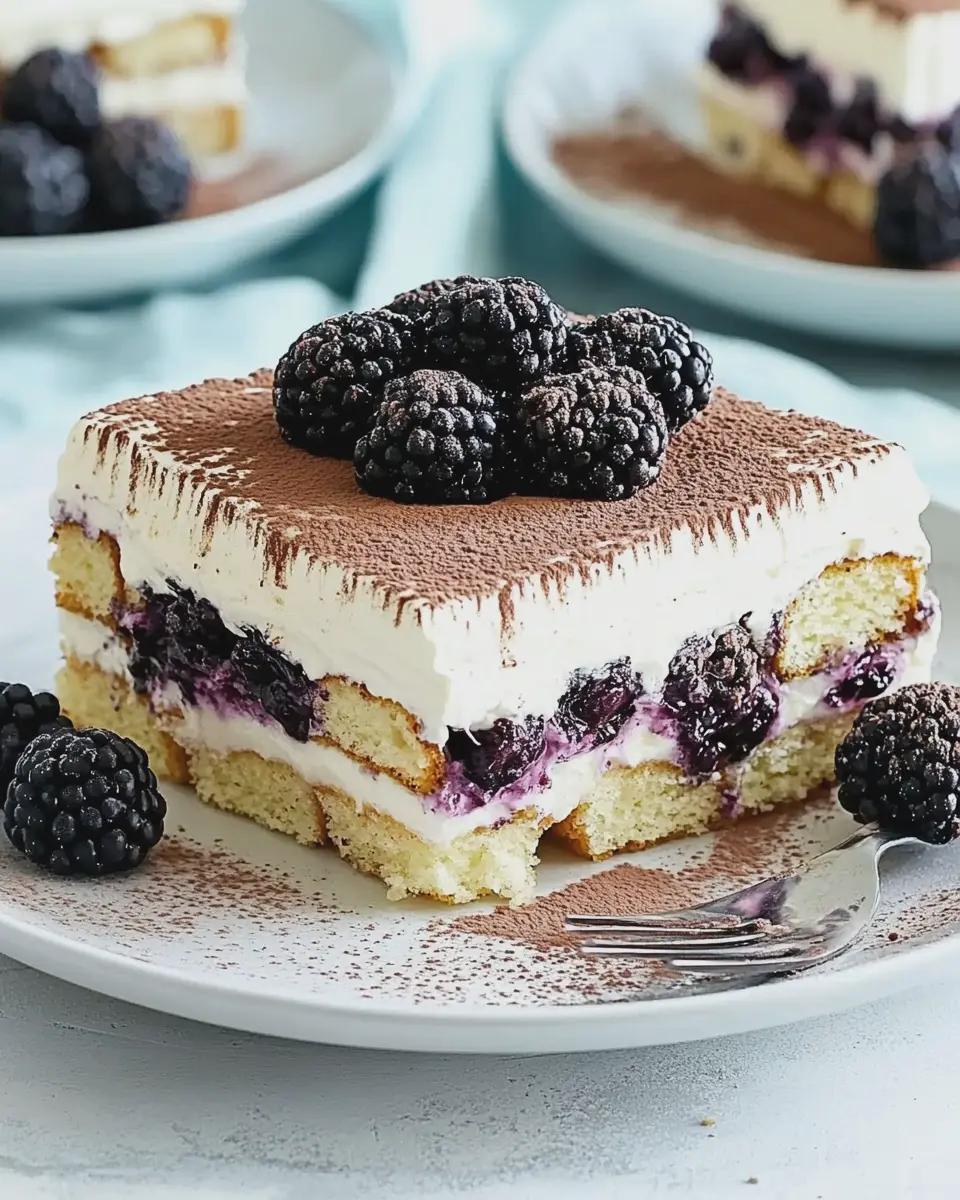 Brombeer Tiramisu Kuchen