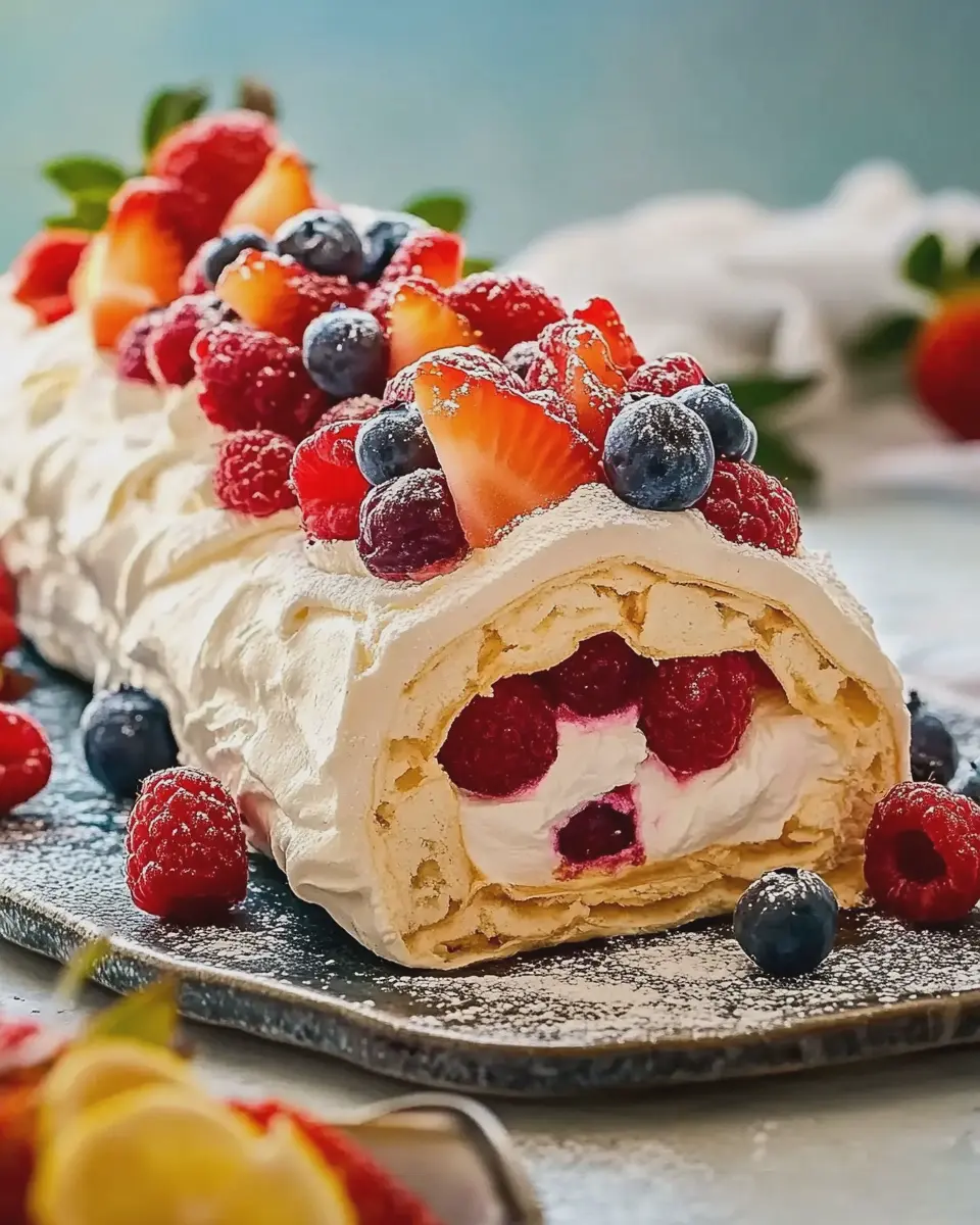 Pavlova-Rolle mit Beeren: The Best Sweet Treat Ever!